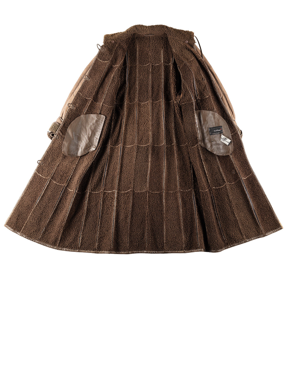 Vintage 90's Women Sheepskin Coat in BrownMN778