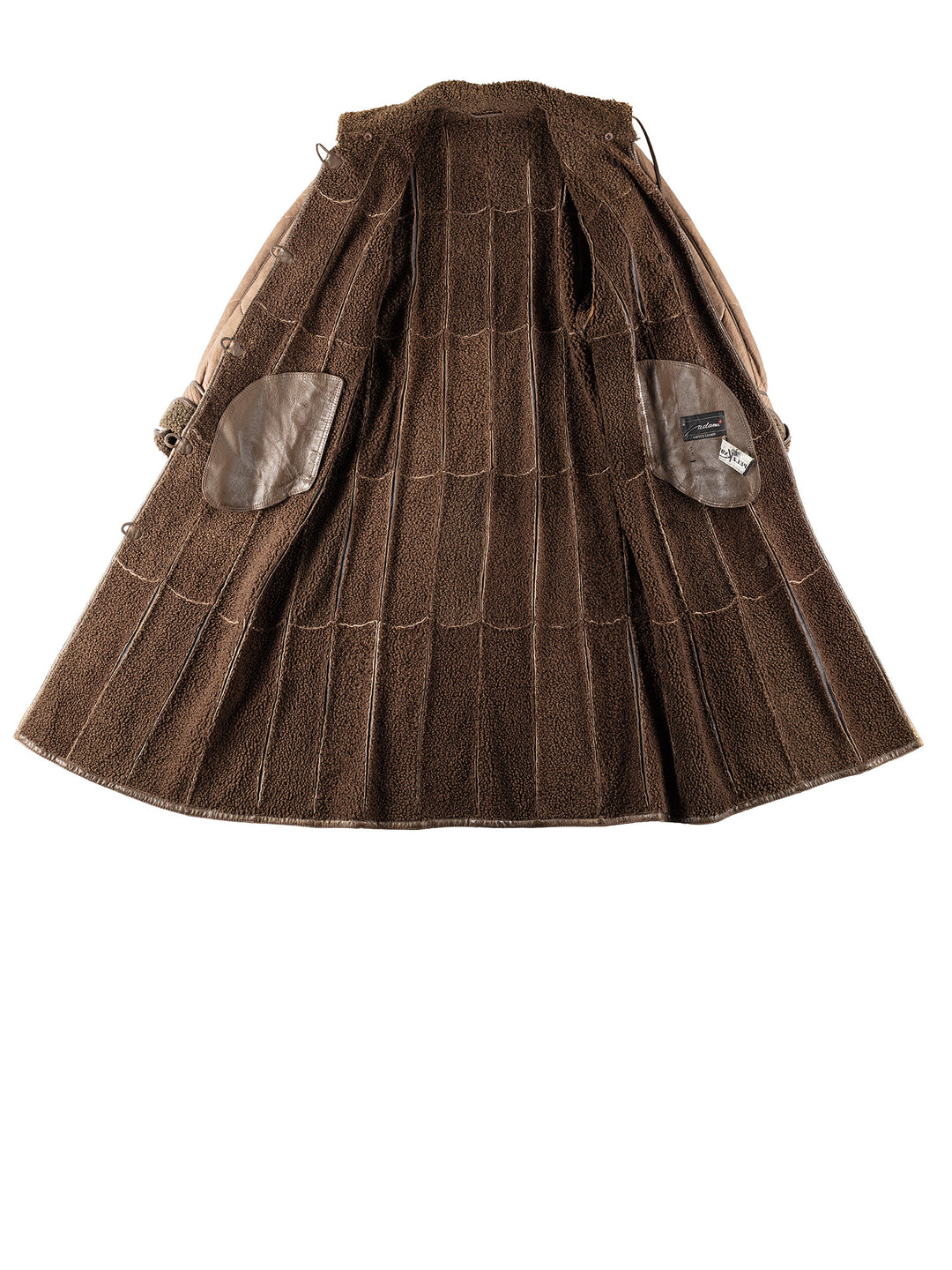 Vintage 90's Women Sheepskin Coat in BrownMN778