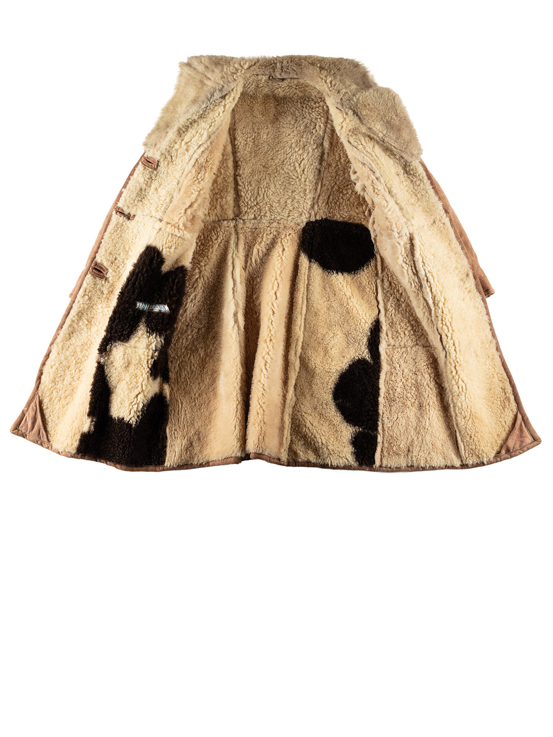 Vintage 70's Women Sheepskin Coat in BrownMN682