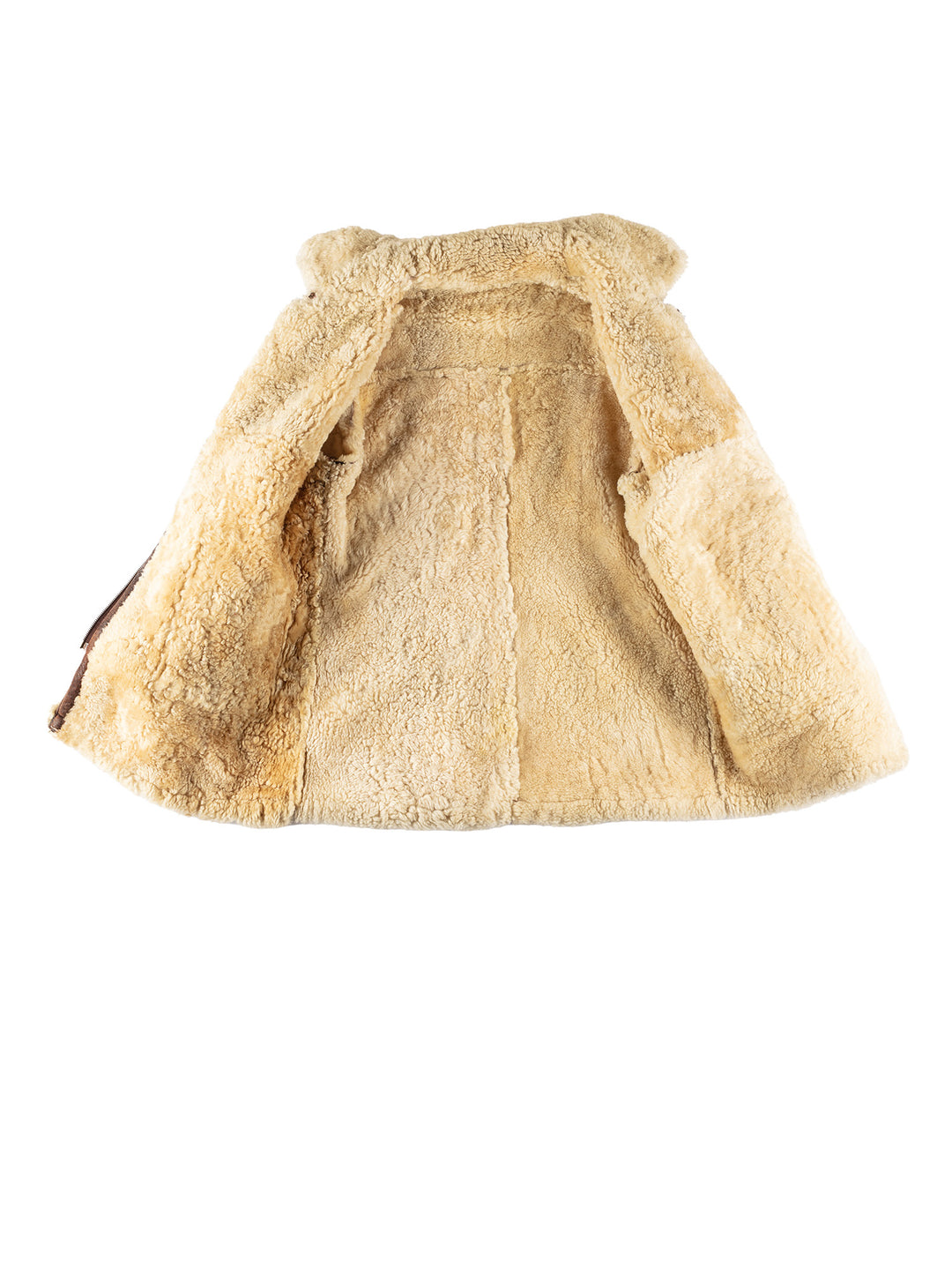 Vintage 80's Women Sheepskin Coat in BrownMN631