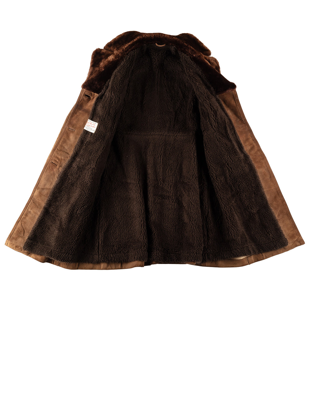 Vintage 70's Women Sheepskin Coat in BrownMN609