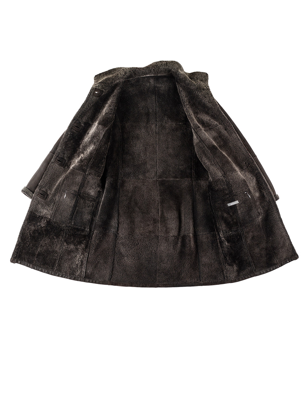 Vintage 80's Women Sheepskin Coat in BrownMN368