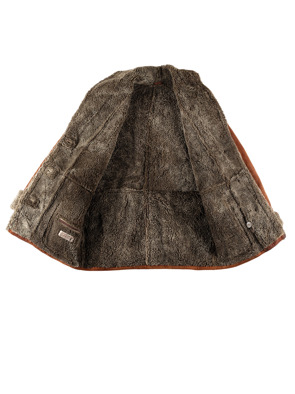 Vintage 70's Women Sheepskin Coat in BrownMN621