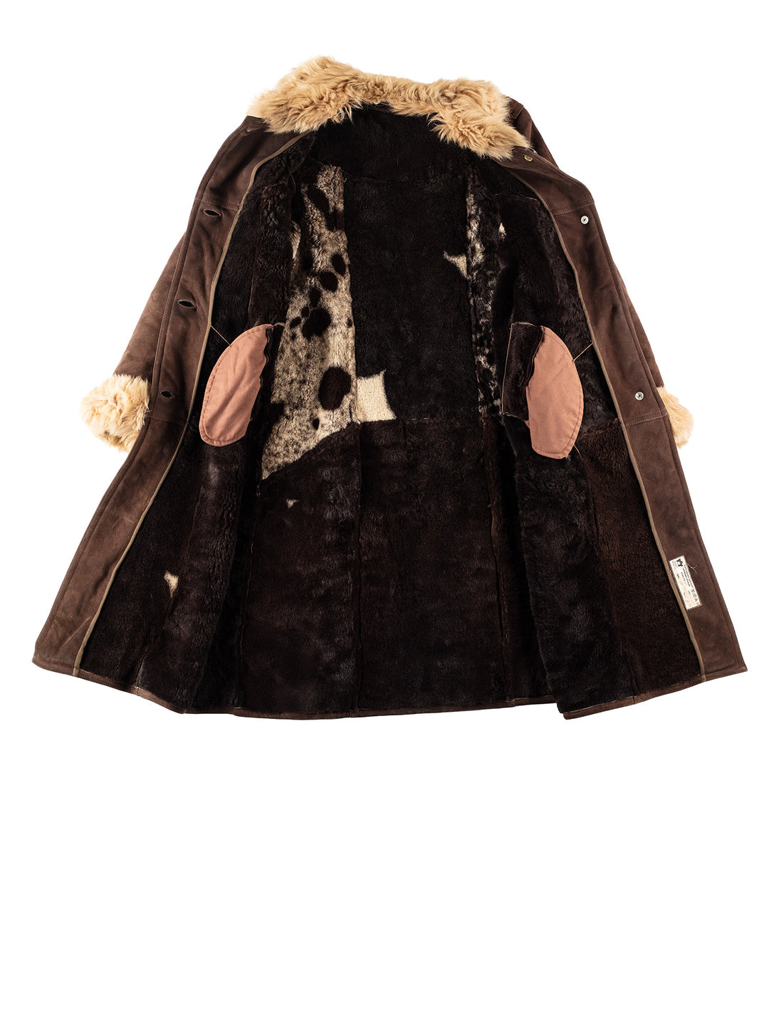Vintage 70's Women Sheepskin Coat in BrownMN334