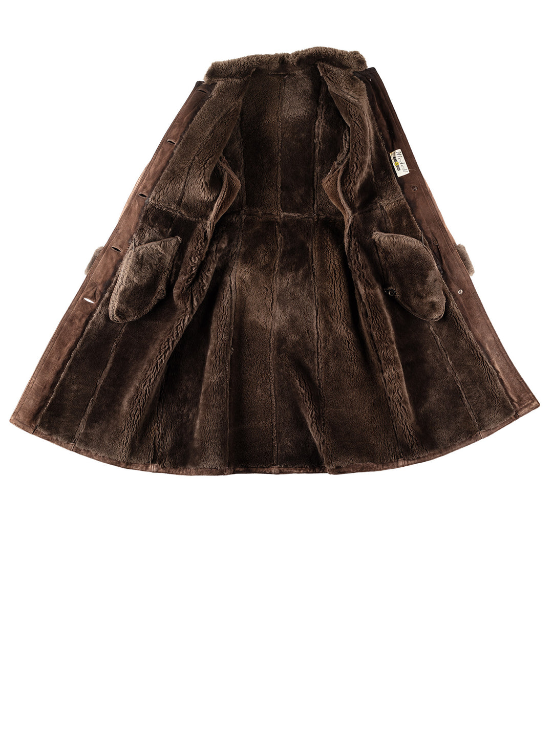 Vintage 70's Women Sheepskin Coat in BrownMN291