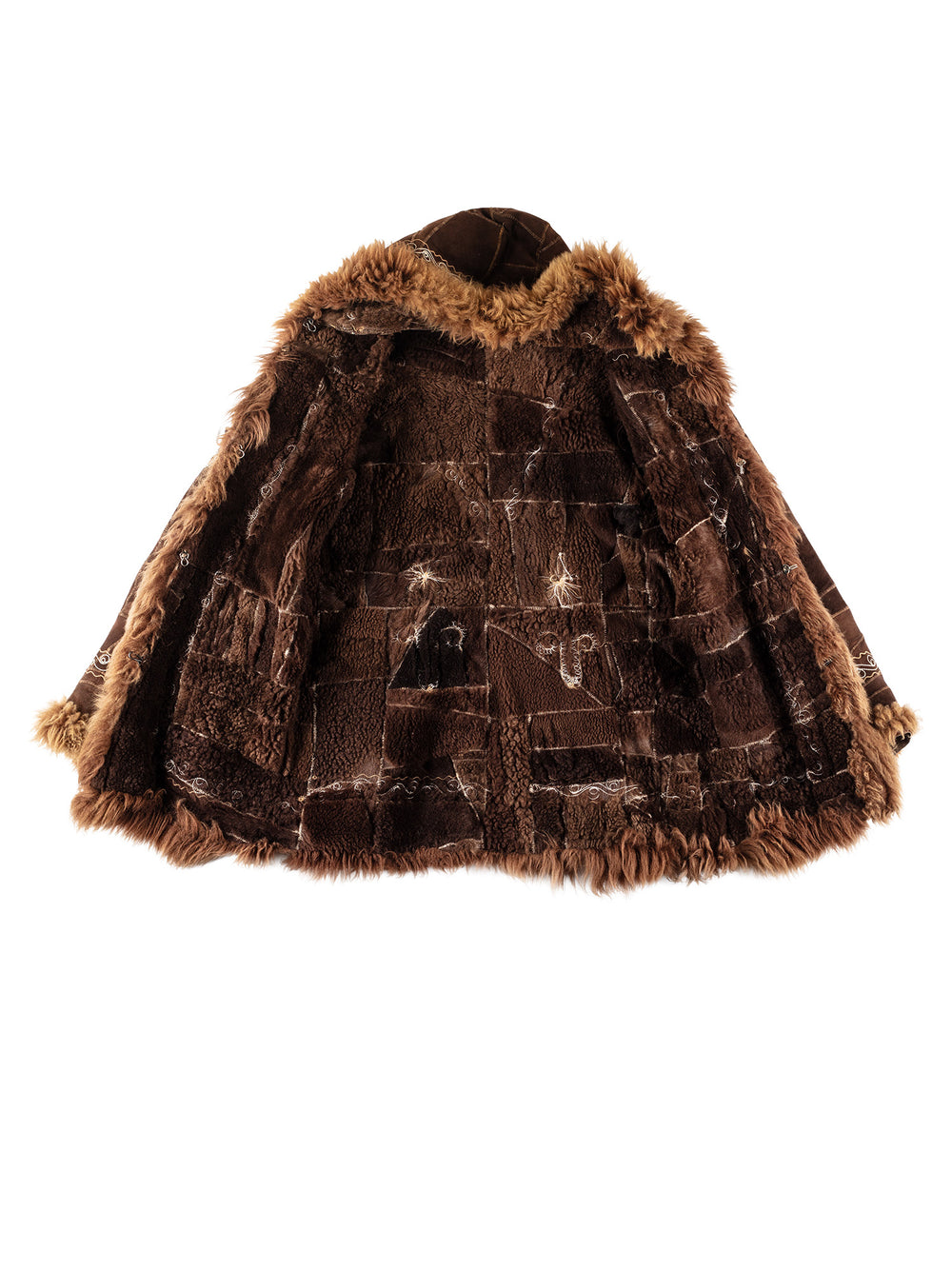 Vintage 70's Women Sheepskin Coat in BrownMN287