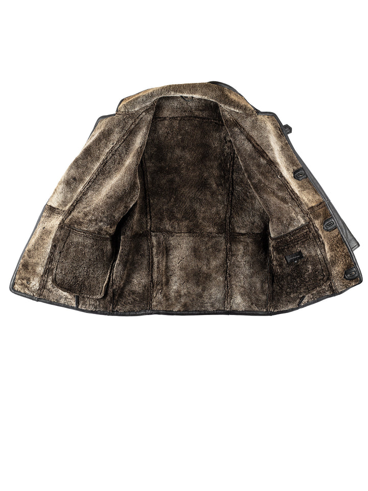 Vintage 80's Men Sheepskin Coat in VN721