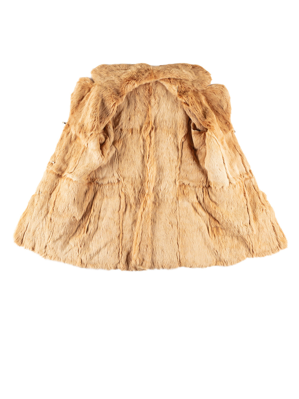 Vintage 70's Women Sheepskin Coat in BeigeMN756