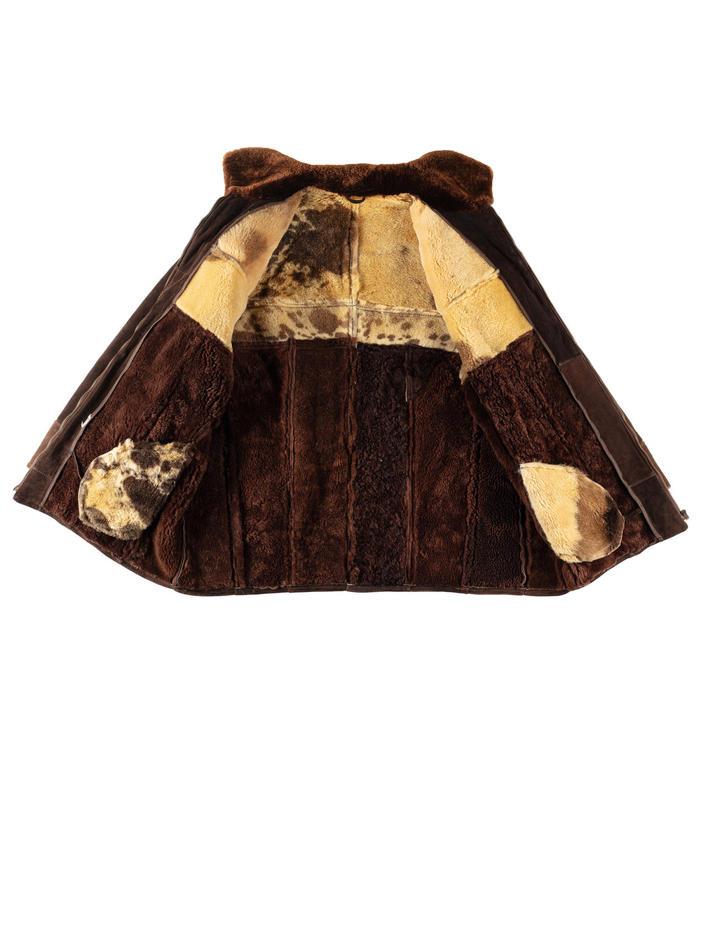 Vintage 90's Men Sheepskin Coat in BrownVN276