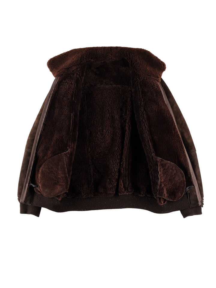 Vintage 70's Men Sheepskin Jacket in BrownVN667