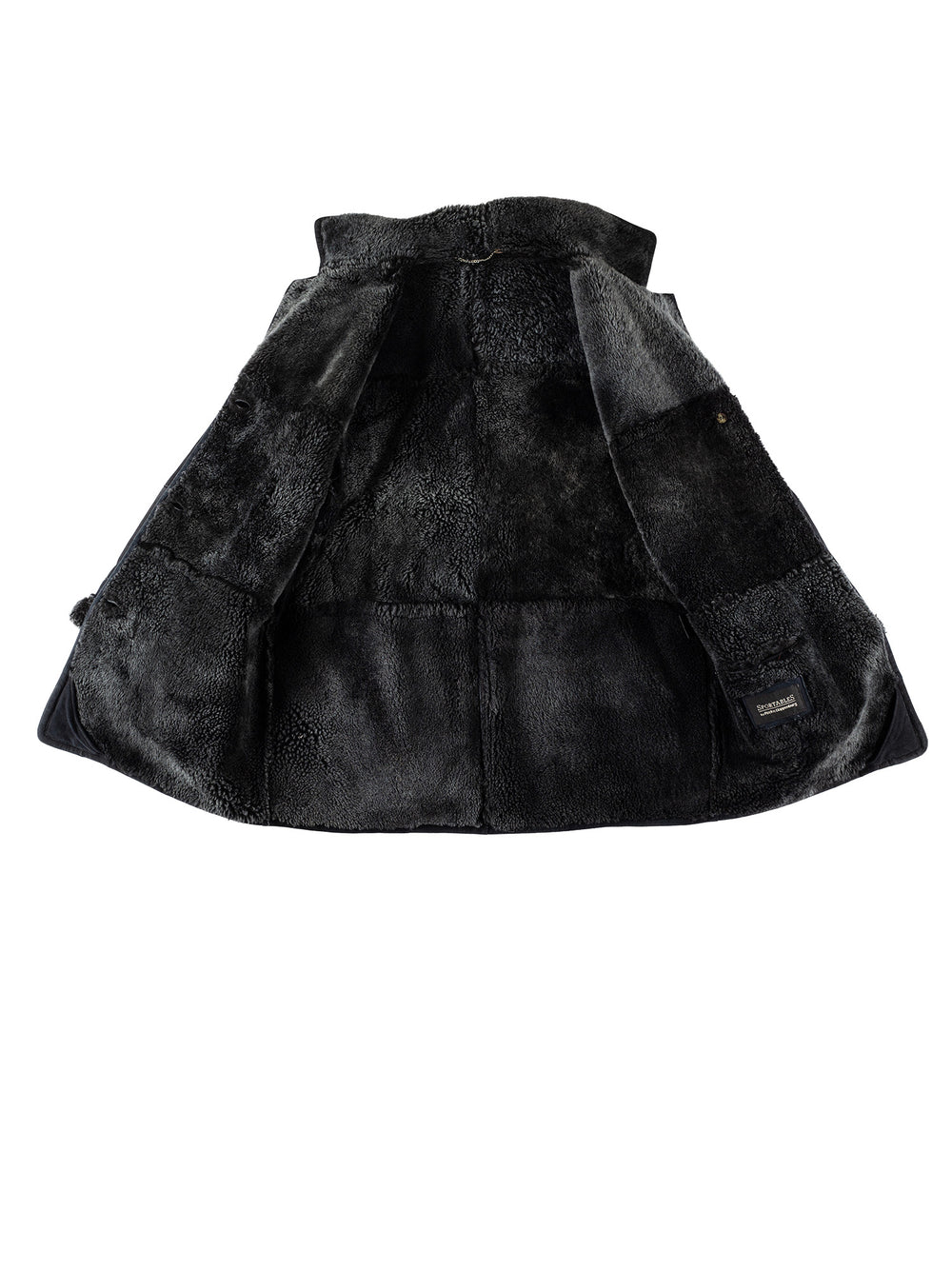 Vintage 80's Women Sheepskin Coat in BlueMN721