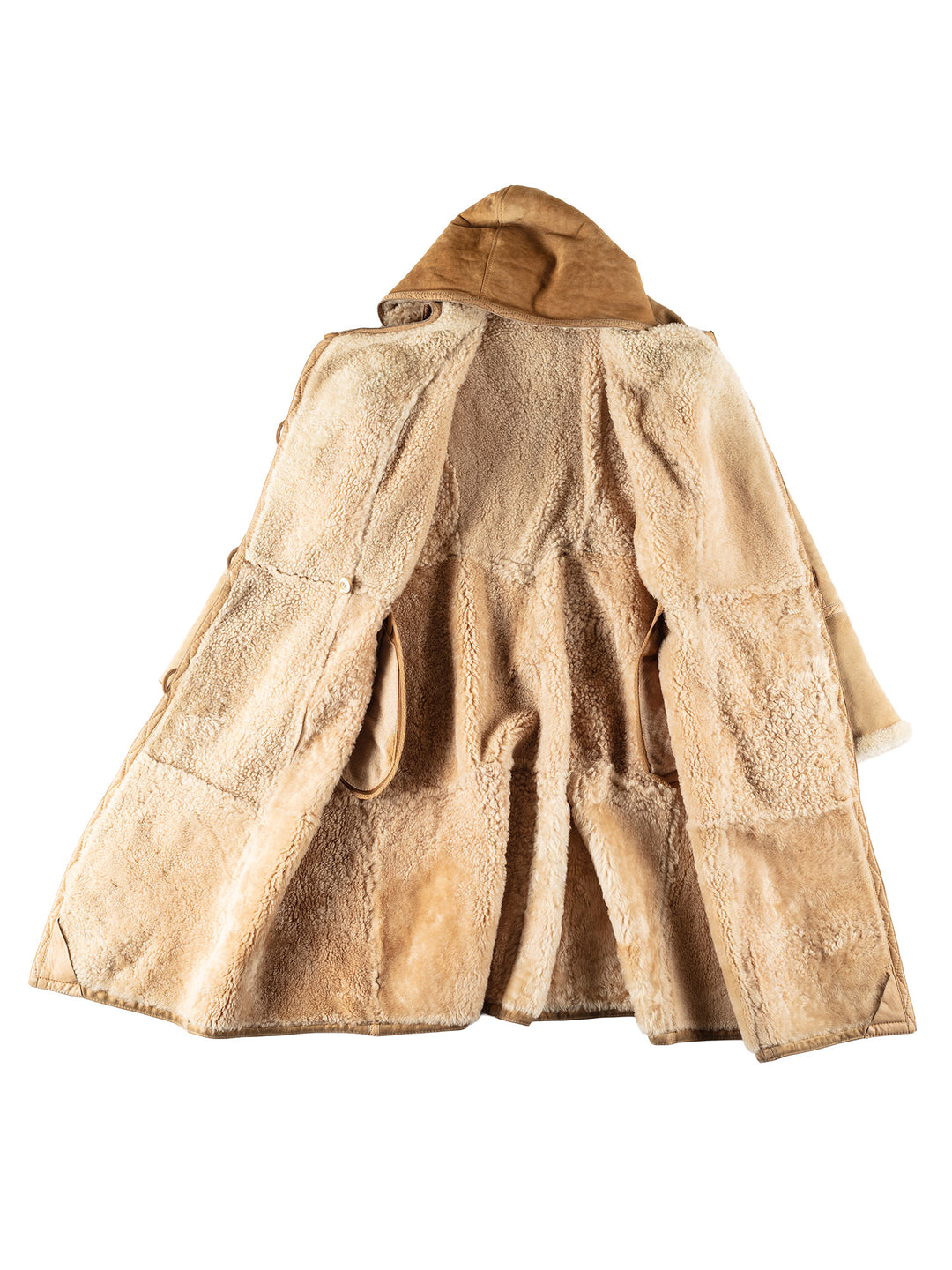 Vintage 70's Women Sheepskin Coat in BrownMN718