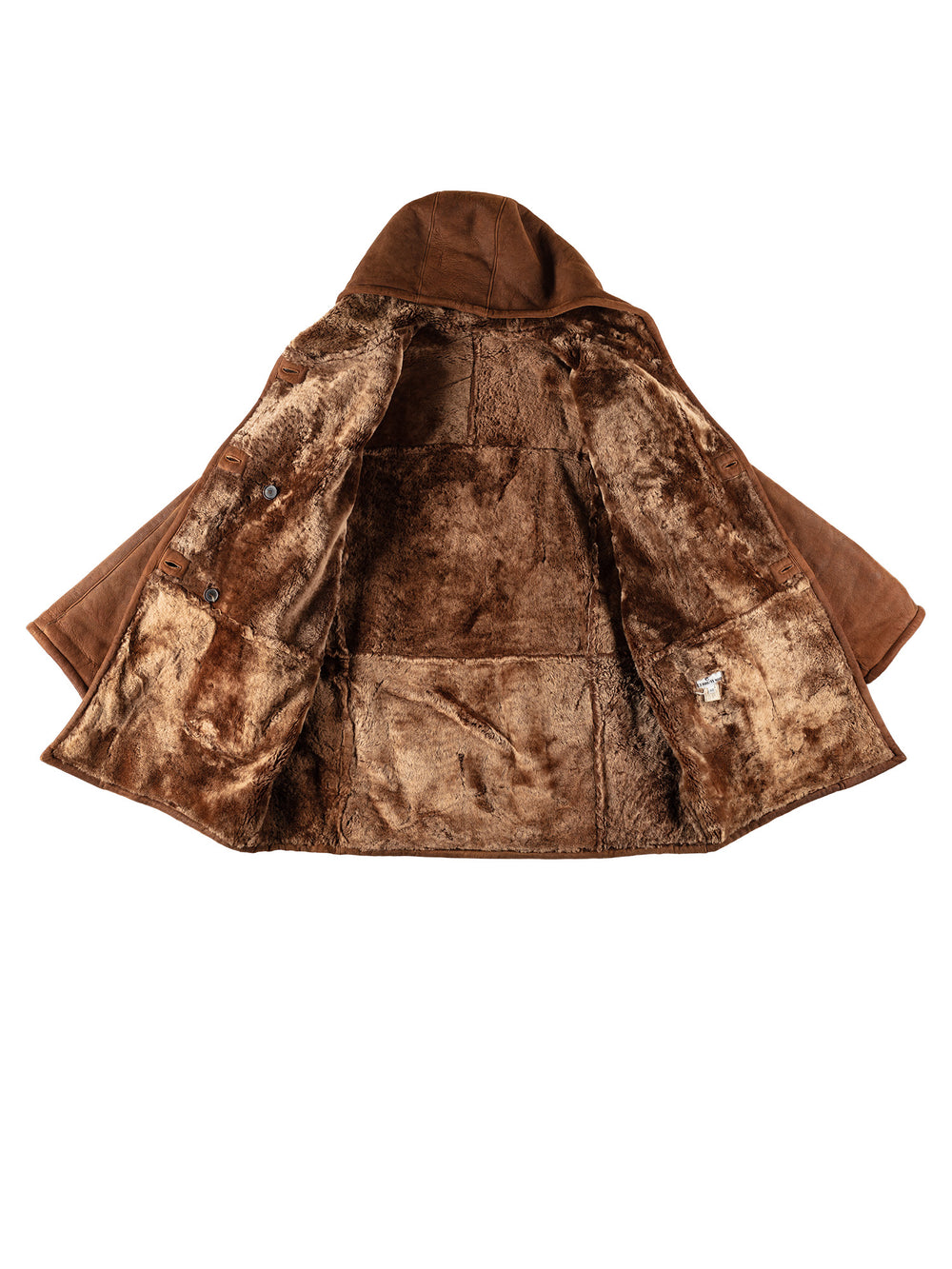 Vintage 80's Women Sheepskin Coat in BrownMN730