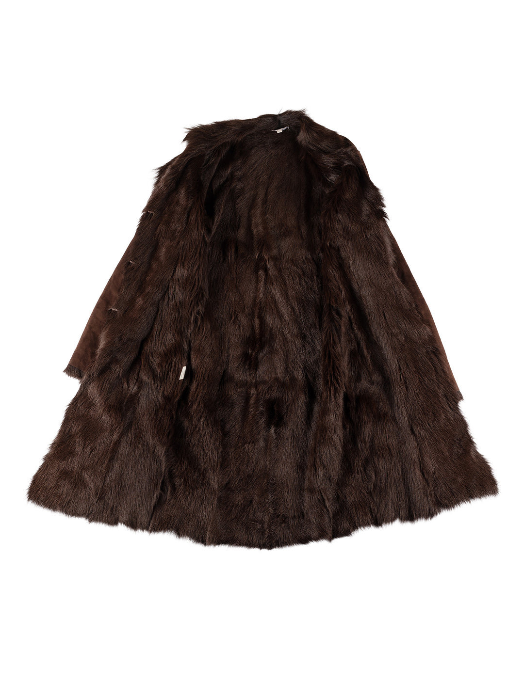 Vintage 70's Women Sheepskin Coat in BrownMN617