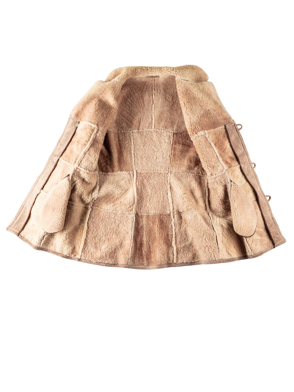 Vintage 70's Men Sheepskin Coat in BeigeVN346