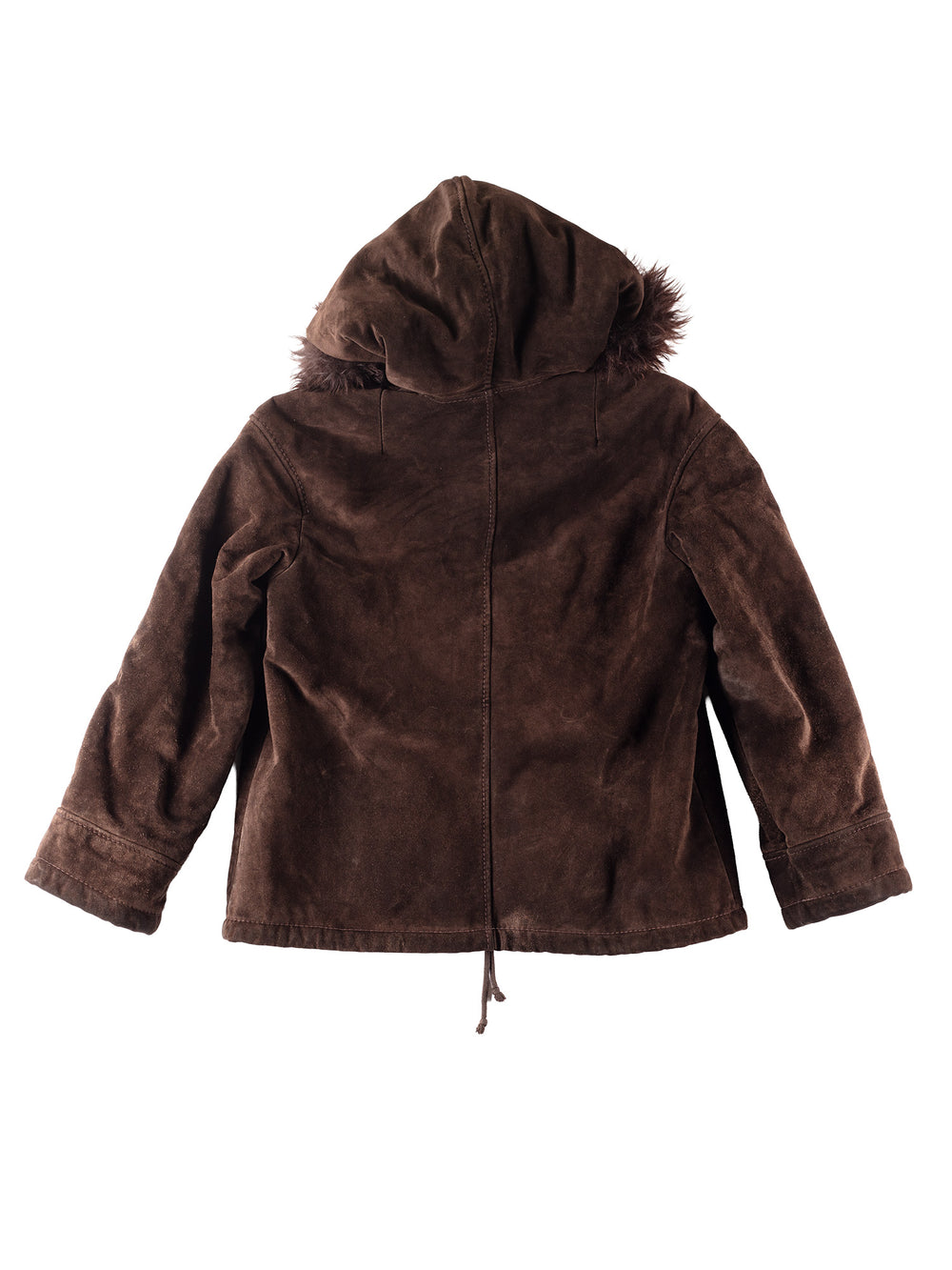 Vintage 00's Women Faux Sheepskin Jacket in Brown