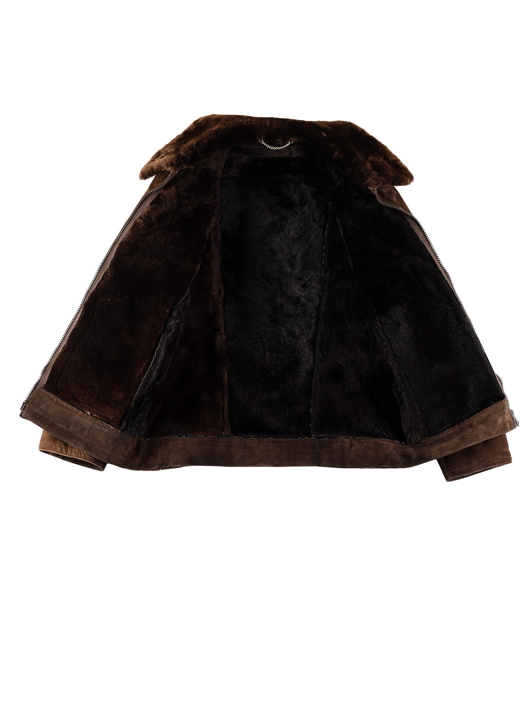 Vintage 70's Men Sheepskin Jacket in BrownVN682