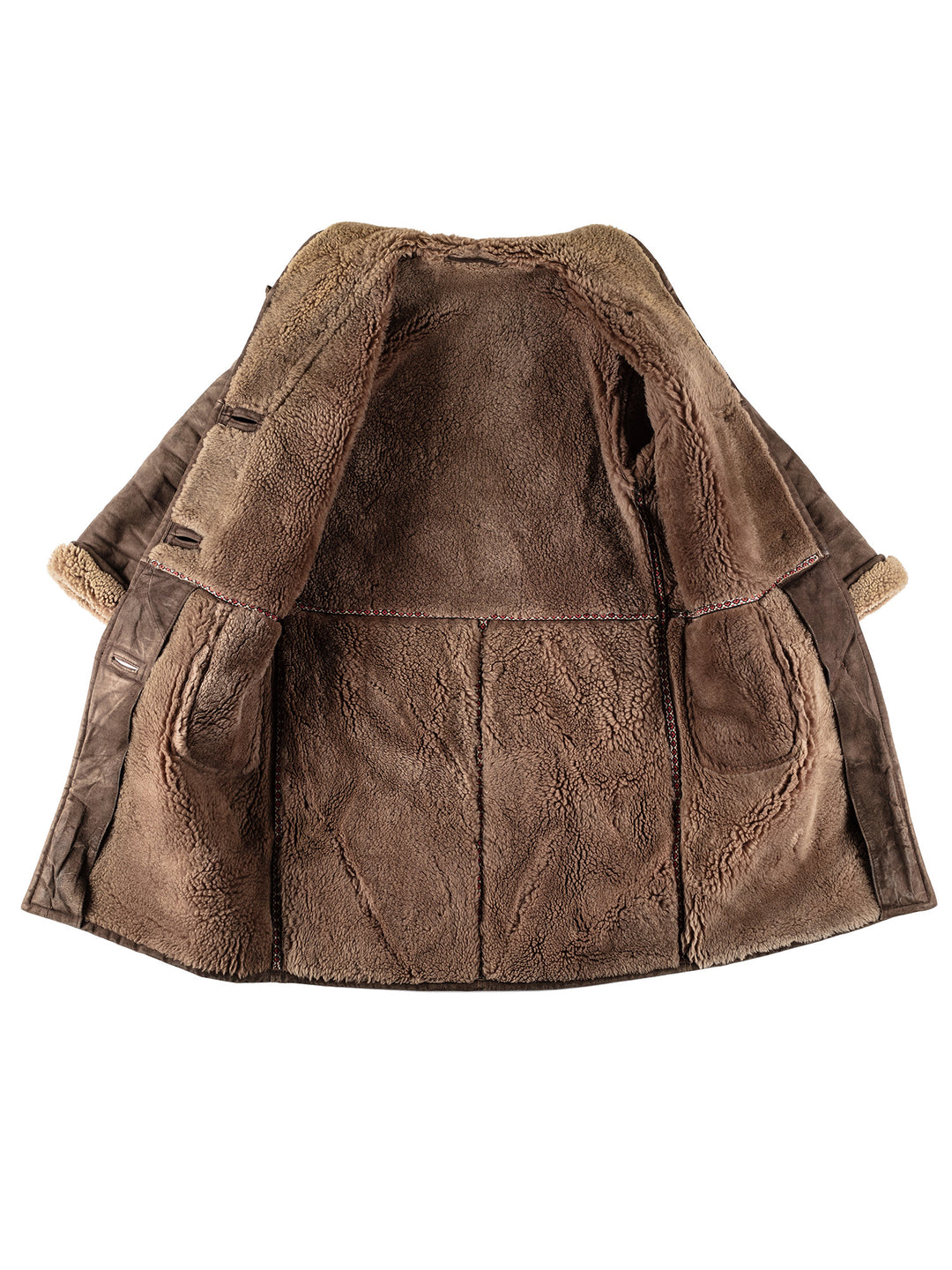 Vintage 70's Women Sheepskin Coat in BrownMN594