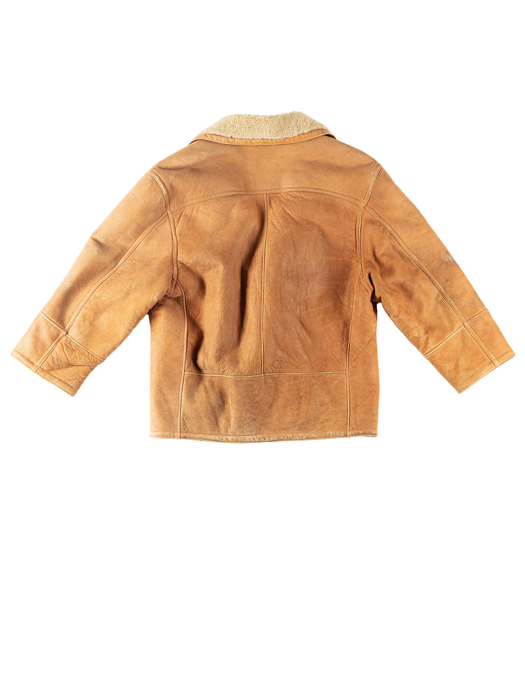 Vintage 80's Men Sheepskin Coat in BeigeVN279