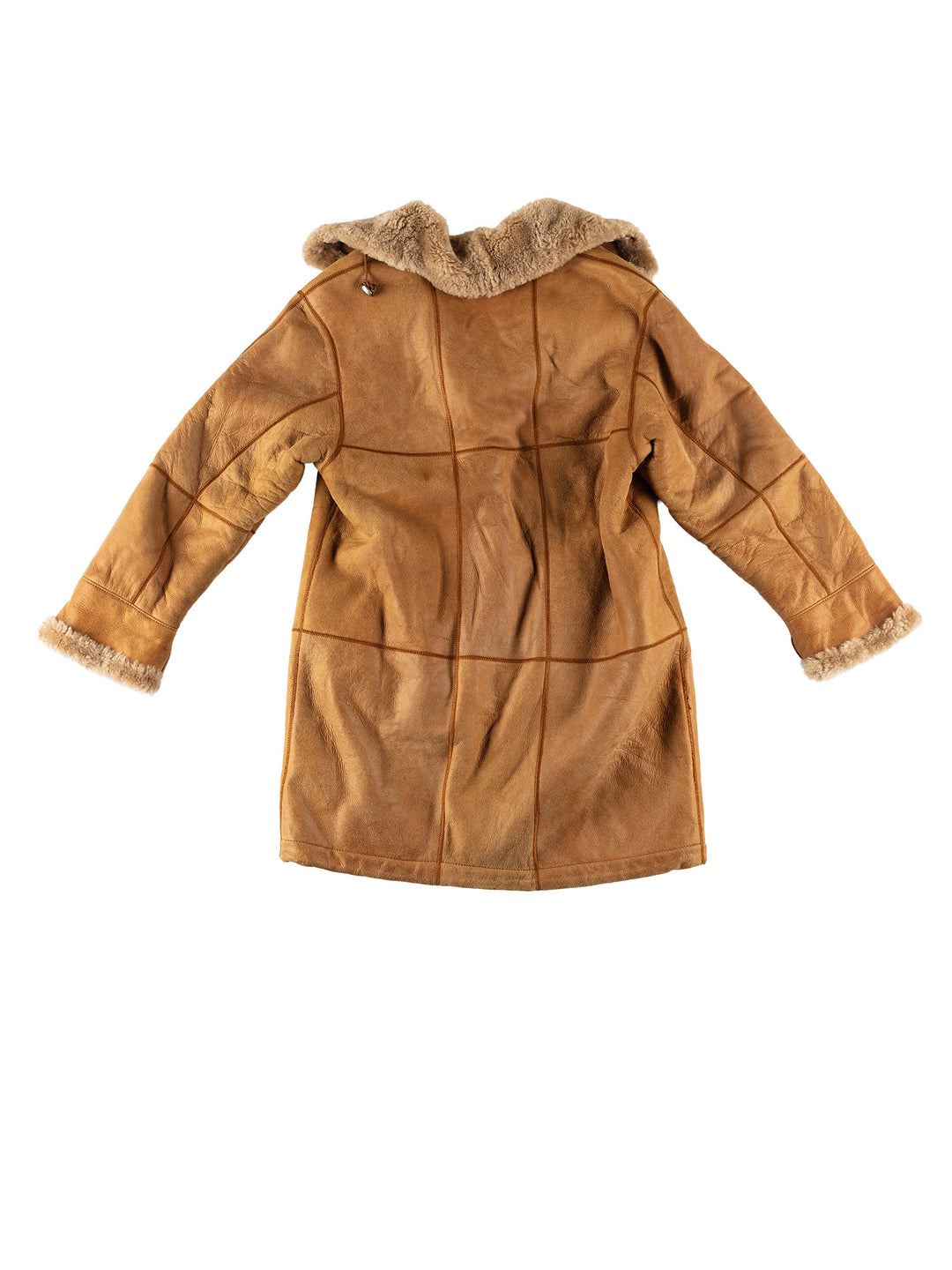 Vintage 80's Women Sheepskin Coat in BrownMN616