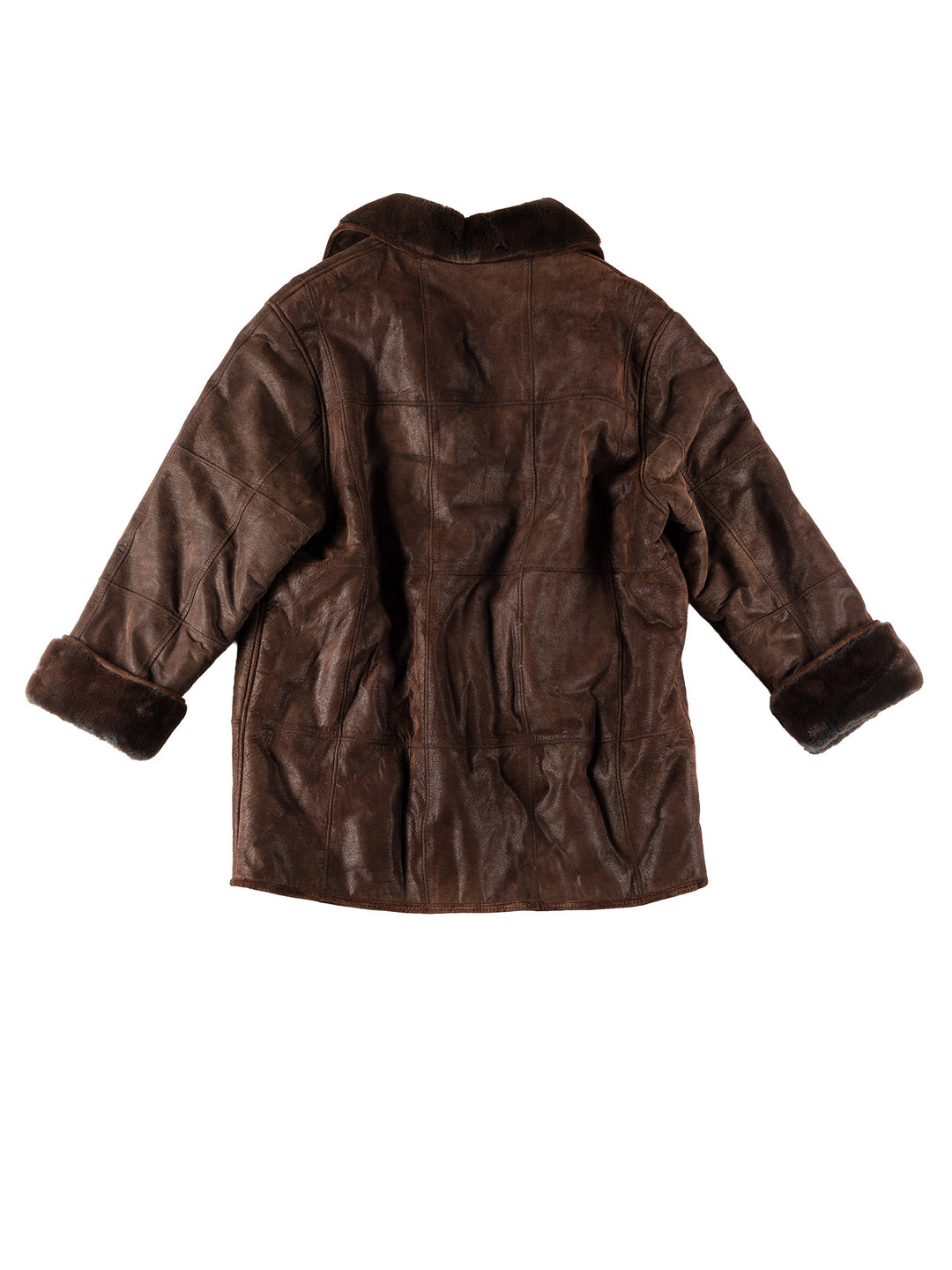 Vintage 90's Women Sheepskin Coat in BrownMN580