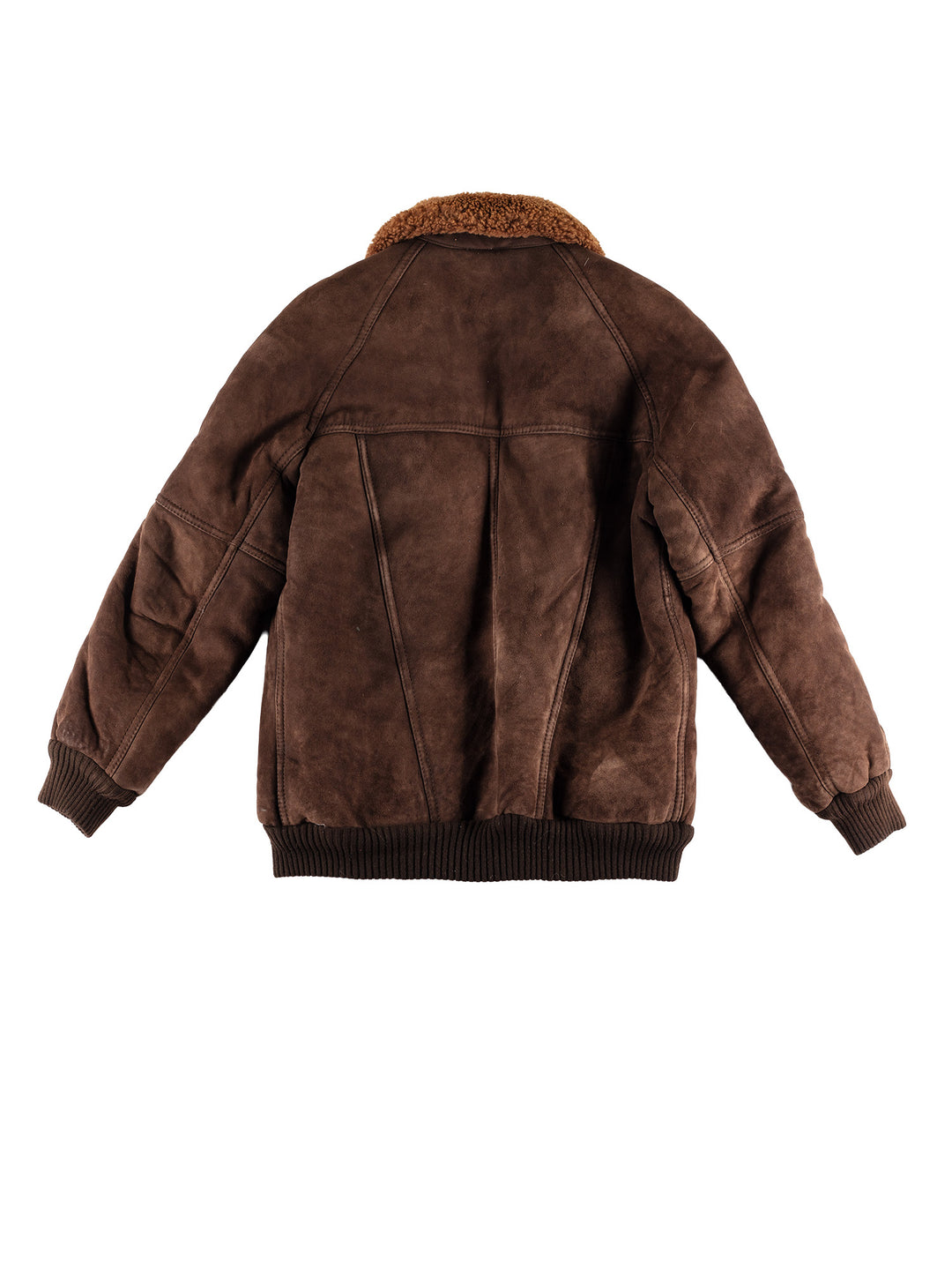 Vintage 80's Men Sheepskin Jacket in BrownVN442