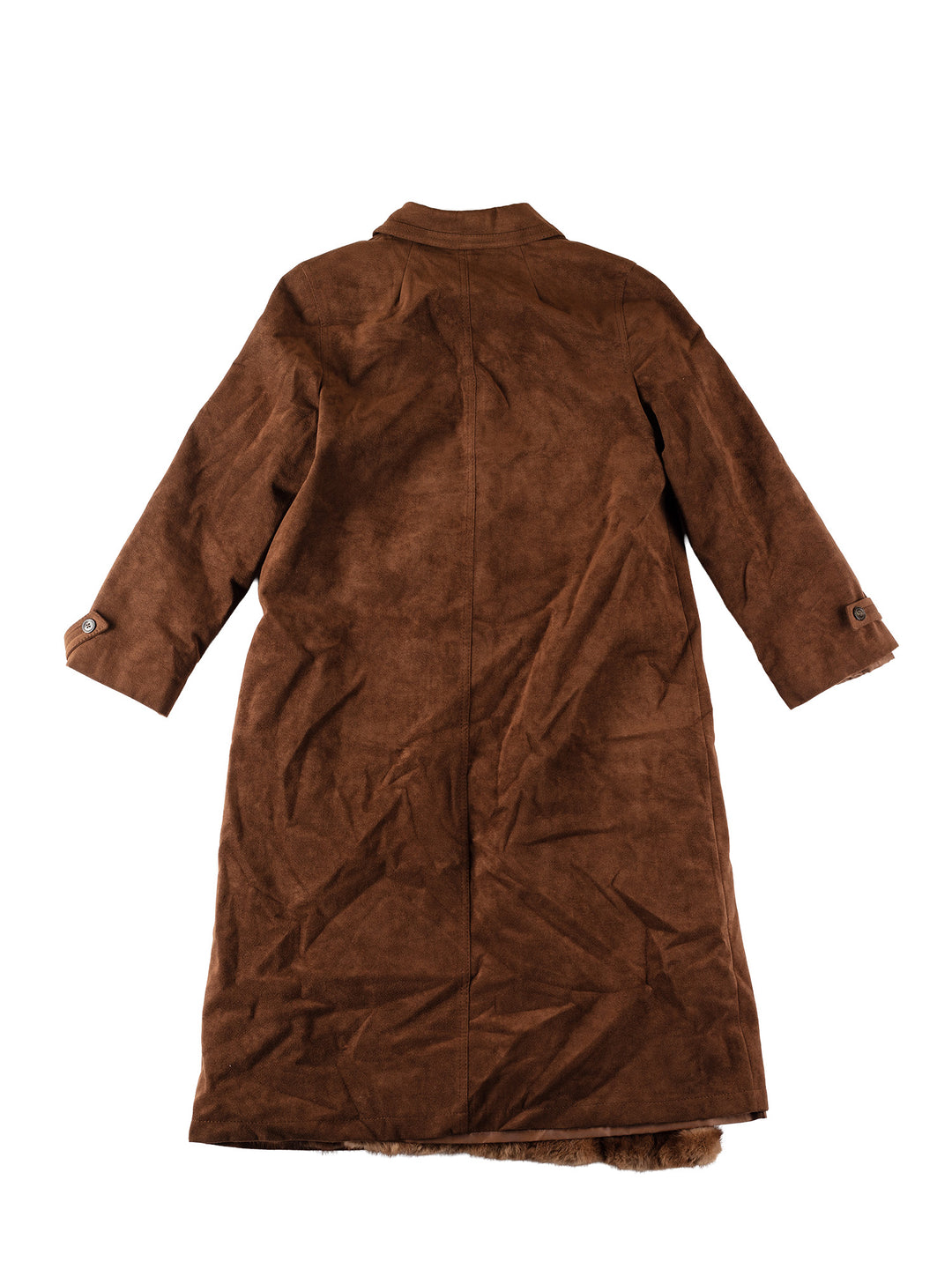 Vintage 70's Women Polyester Blend Coat in BrownMN575