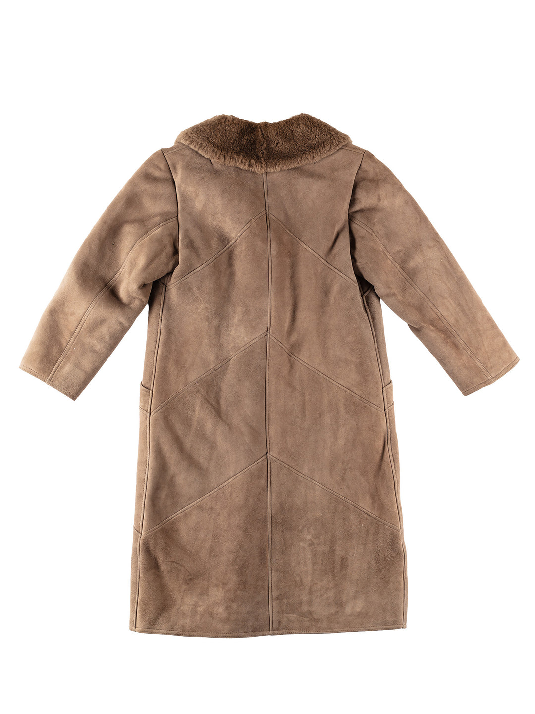 Vintage 80's Women Sheepskin Coat in BrownMN271