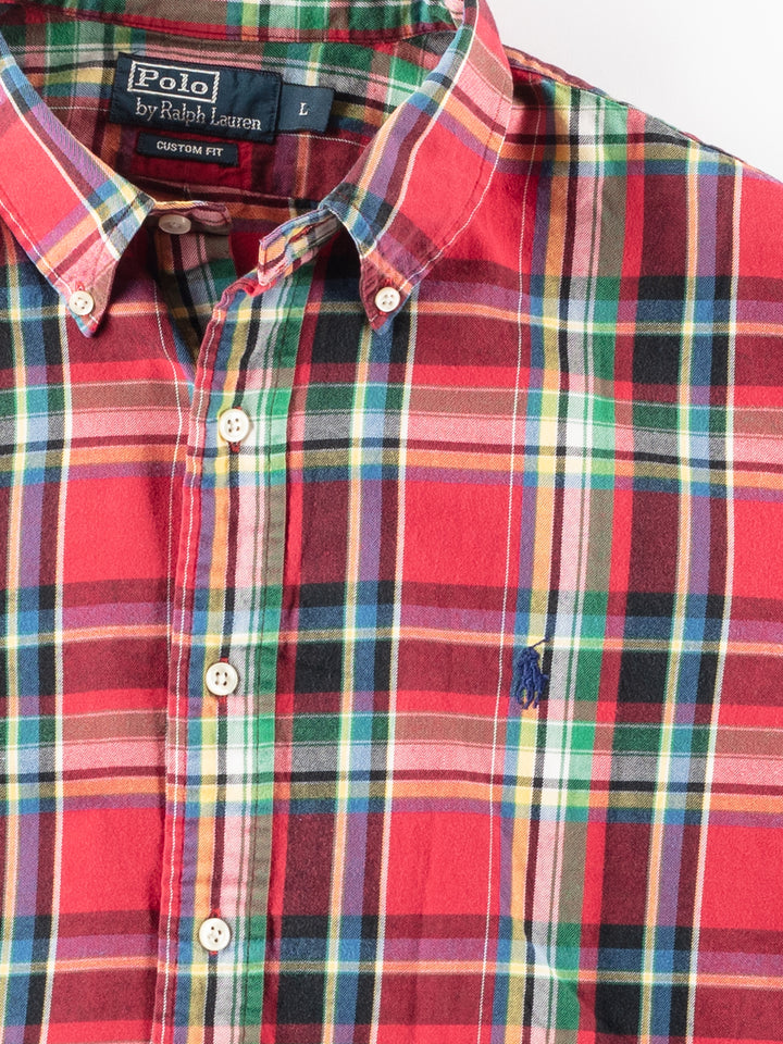 Vintage 90's Men Ralph Lauren Shirt in Red