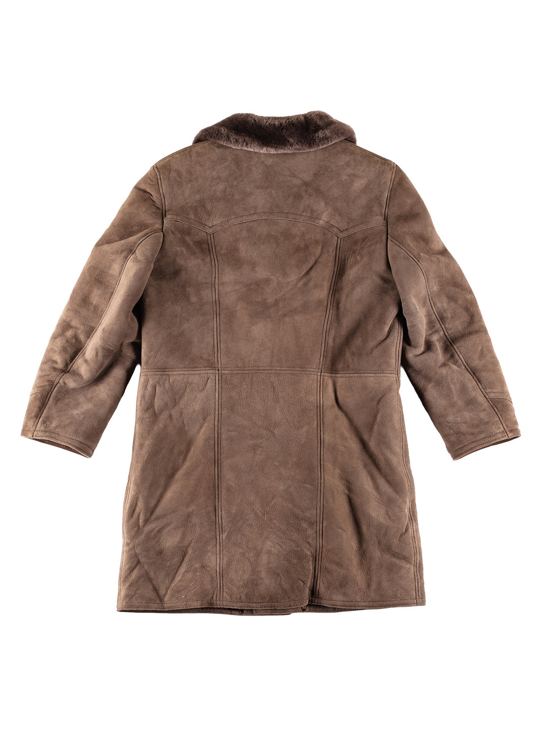 Vintage 70's Men Sheepskin Coat in BrownVN745