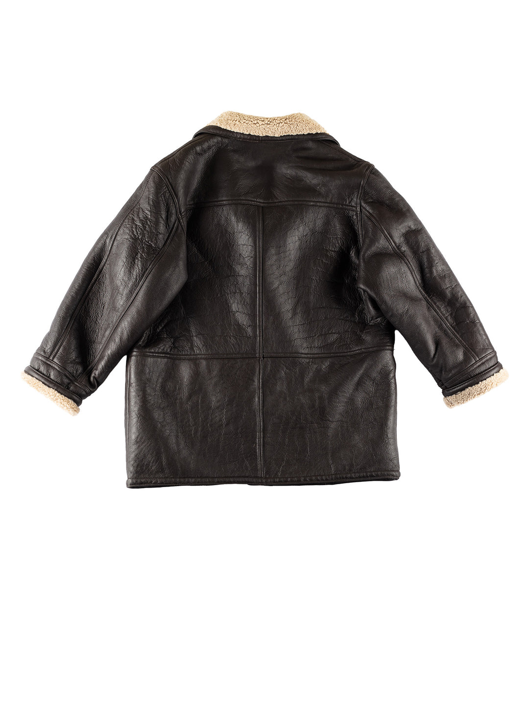 Vintage 80's Women Sheepskin Coat in BrownMN798