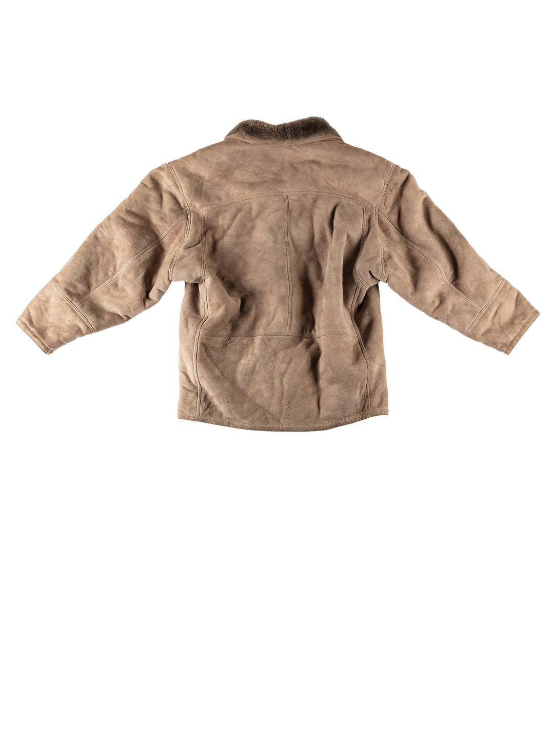 Vintage 80's Men Sheepskin Coat in BeigeVN534