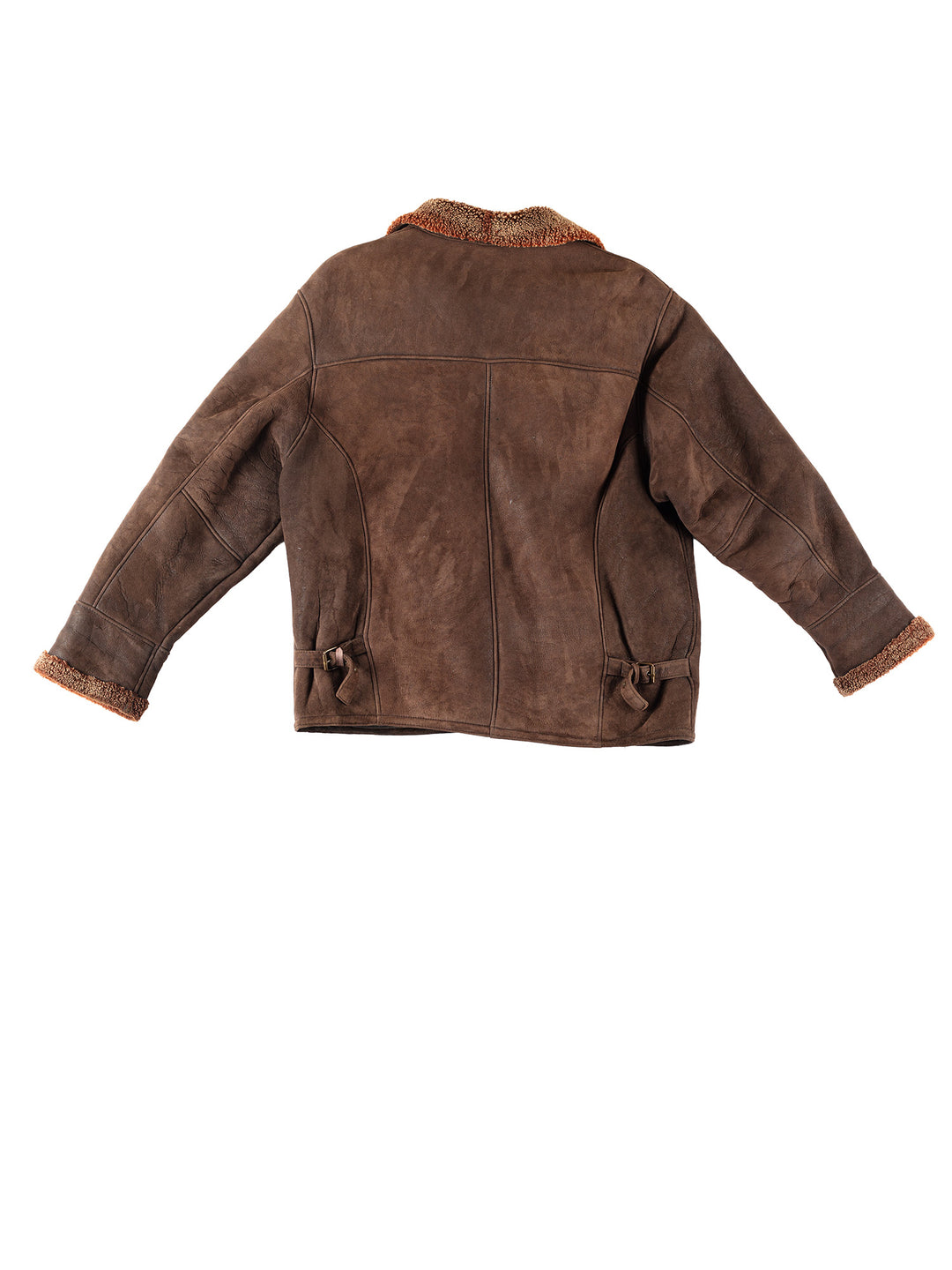 Vintage 80's Women Sheepskin Jacket in BrownMN266