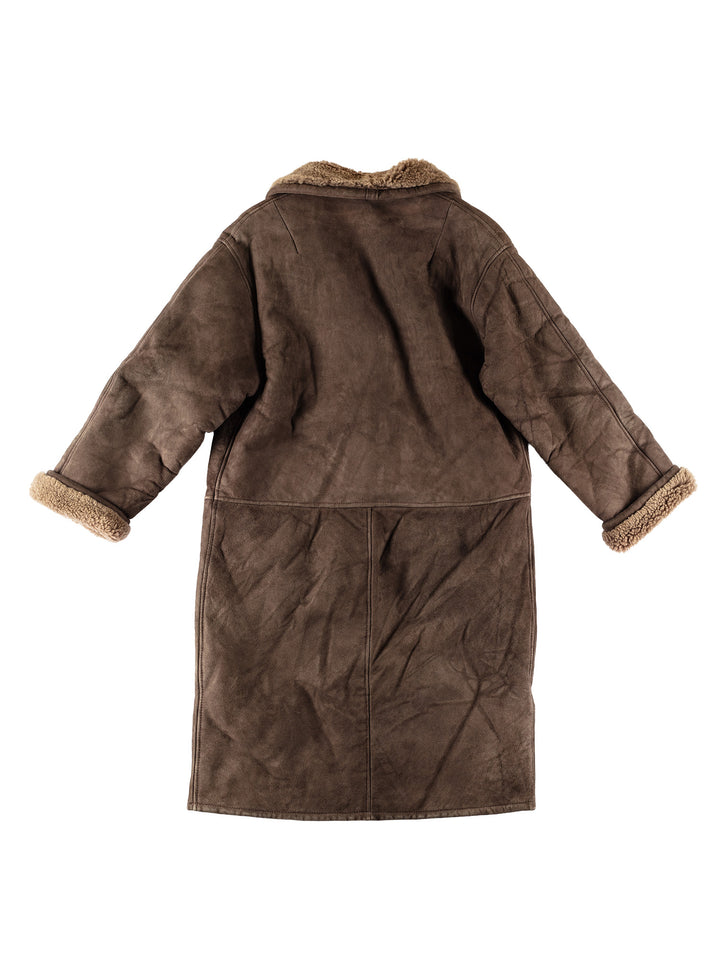Vintage 70's Women Sheepskin Coat in BrownMN594