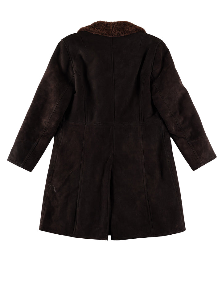 Vintage 70's Men Sheepskin Coat in BrownVN633