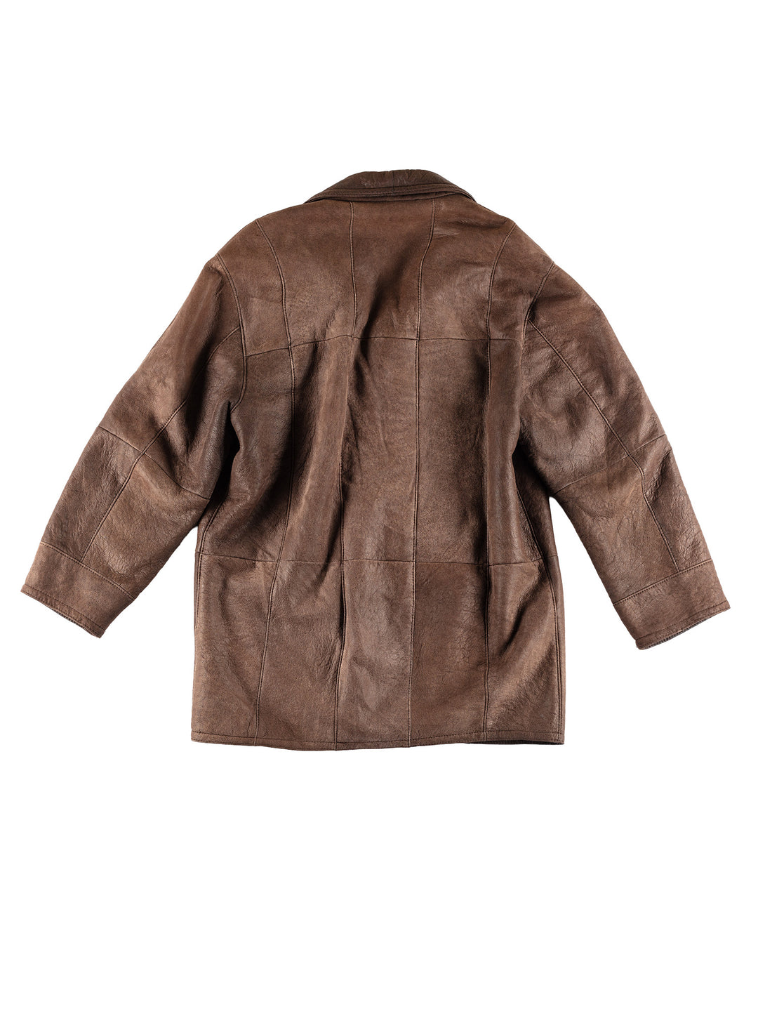 Vintage 80's Men Sheepskin Coat in BrownVN468