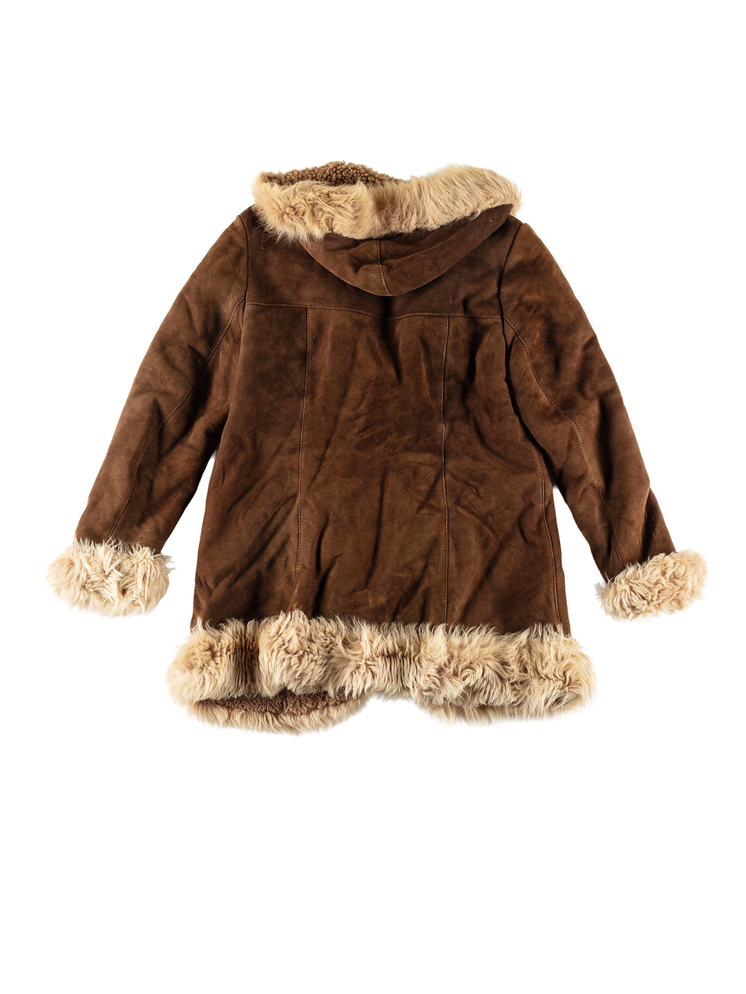 Vintage 70's Women Sheepskin Coat in BrownMN480