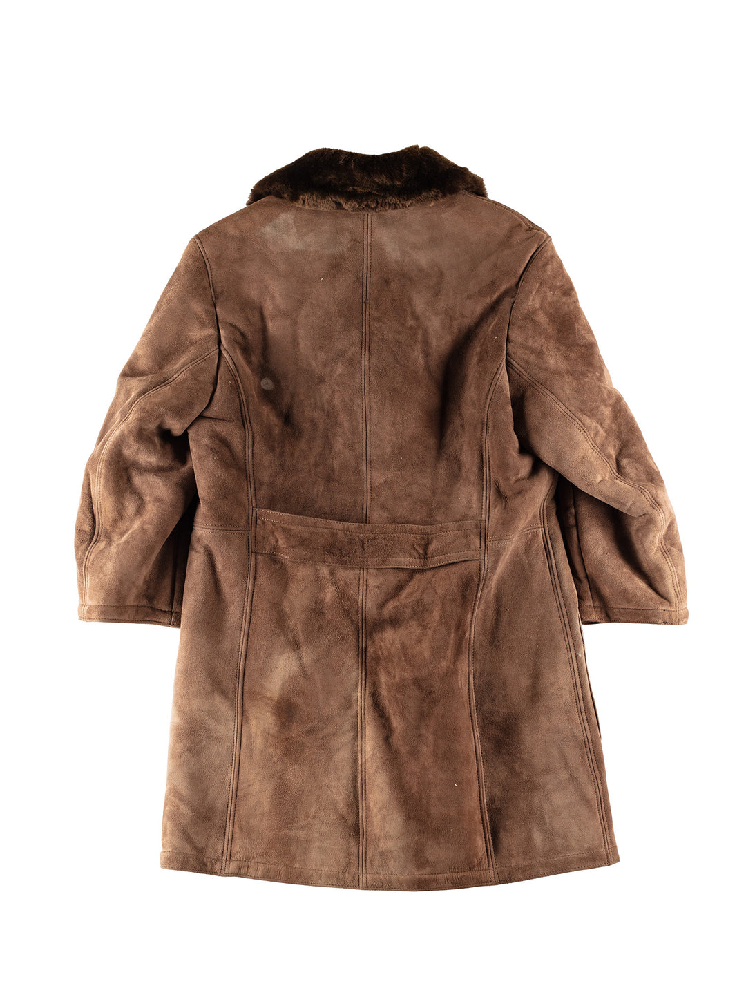 Vintage 70's Men Sheepskin Coat in BrownVN773