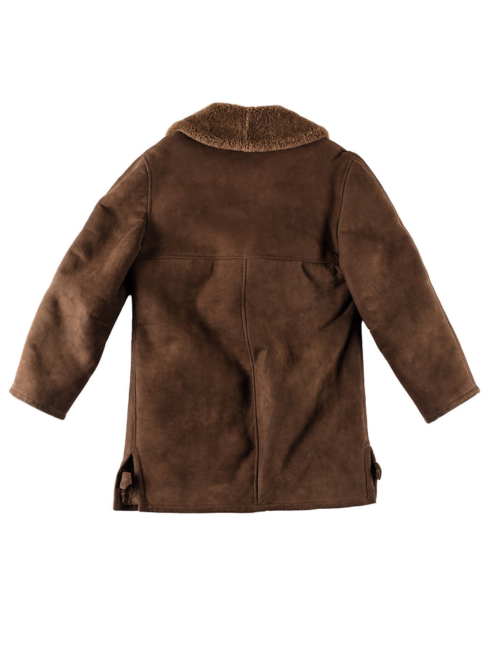 Vintage 70's Men Sheepskin Coat in BrownVN411