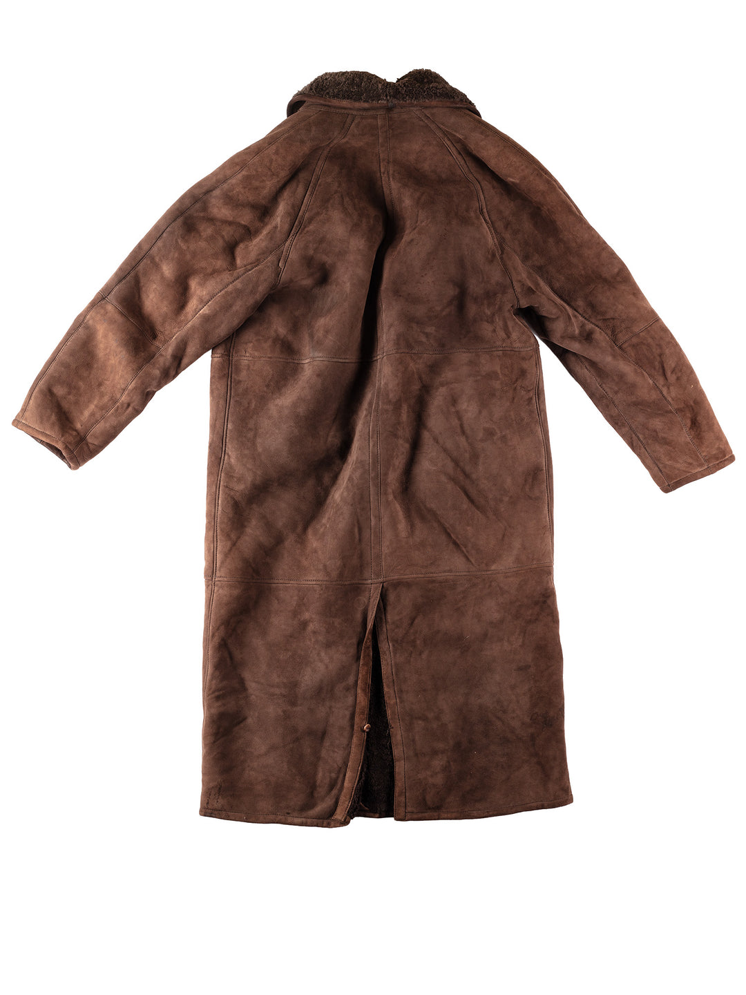 Vintage 80's Men Sheepskin Coat in BrownVN310