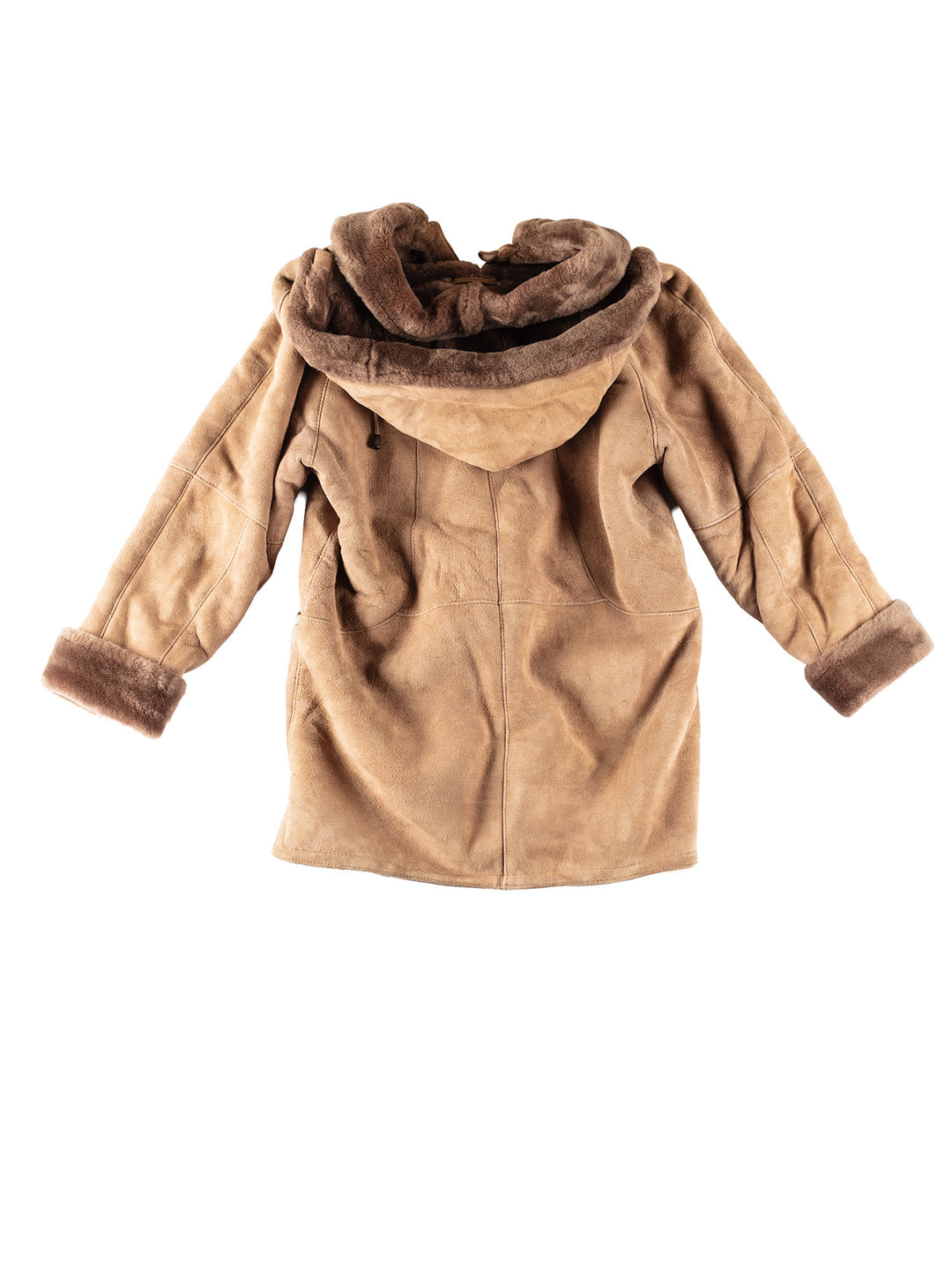 Vintage 80's Women Sheepskin Coat in BrownMN307