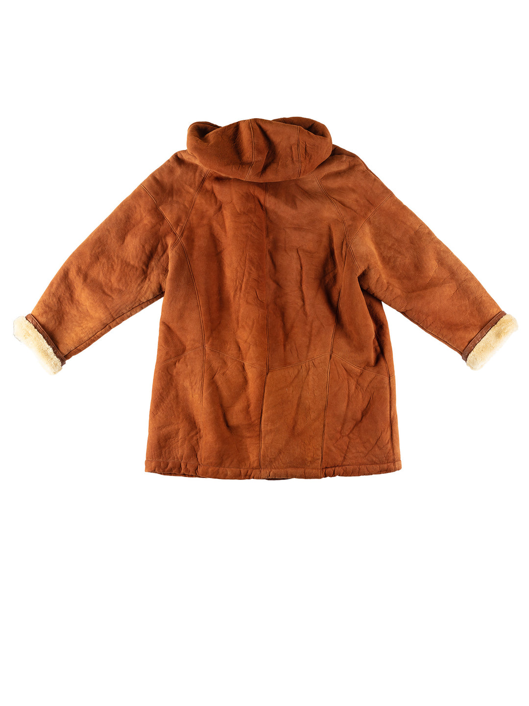 Vintage 80's Women Sheepskin Coat in BrownMN600