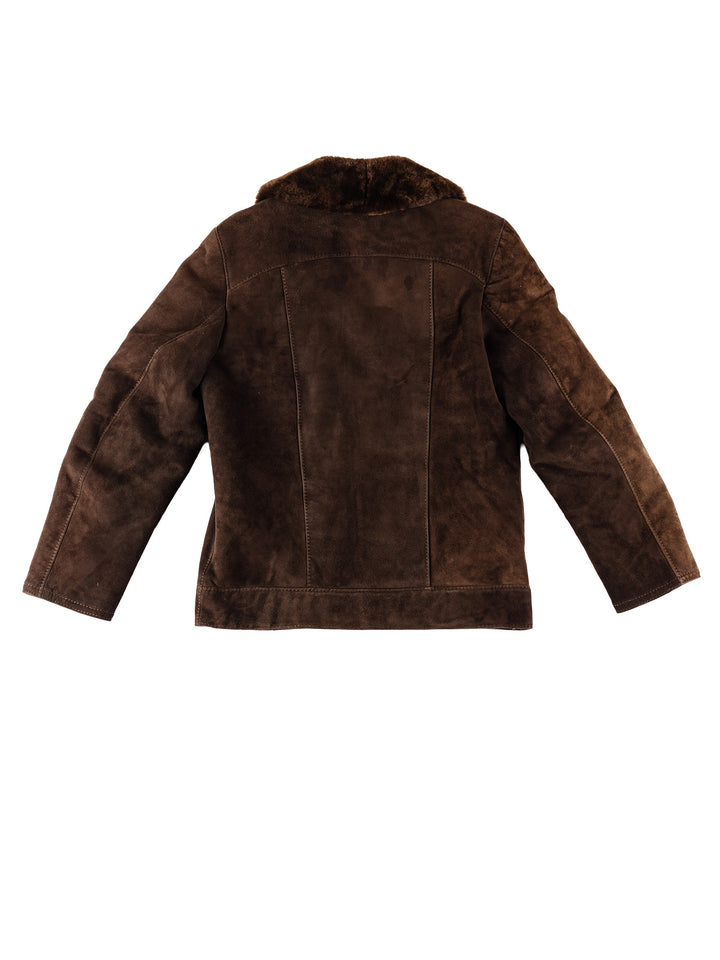 Vintage 70's Men Sheepskin Jacket in BrownVN682