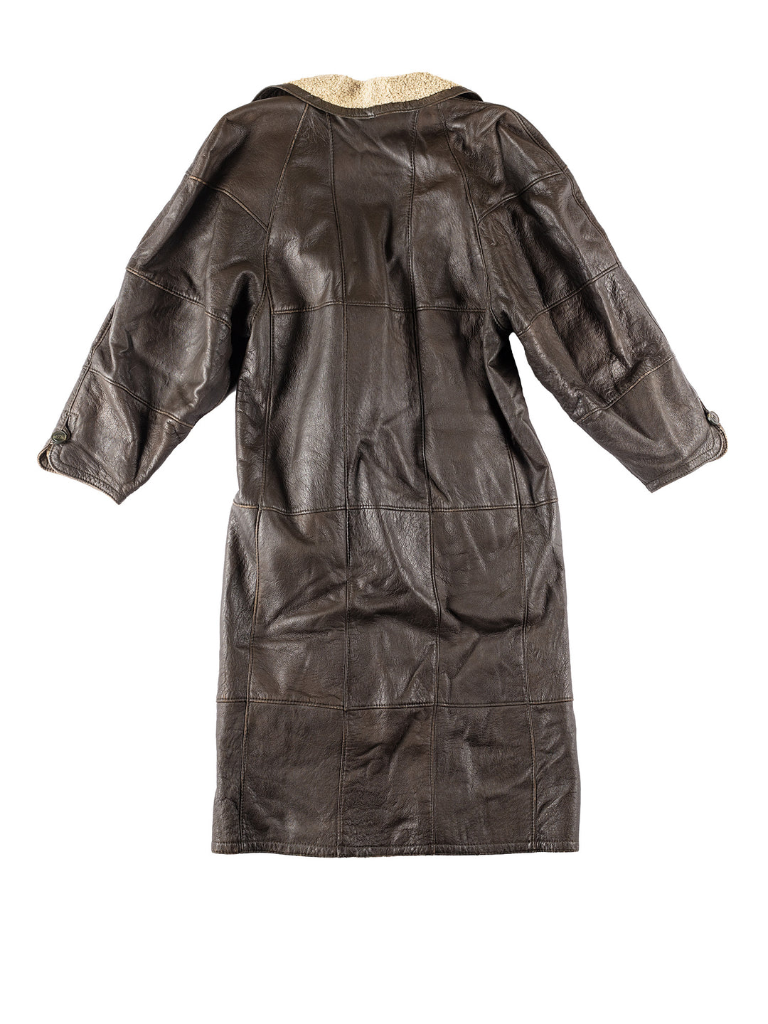 Vintage 80's Women Sheepskin Coat in BrownMN332