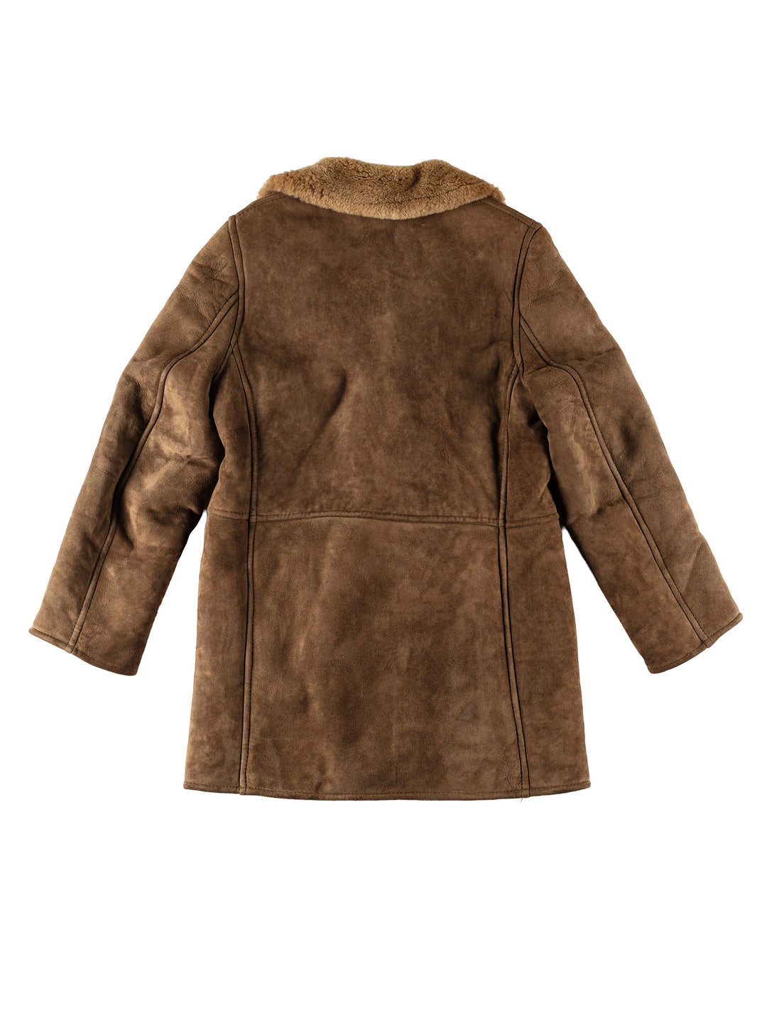 Vintage 70's Men Sheepskin Coat in BrownMN545