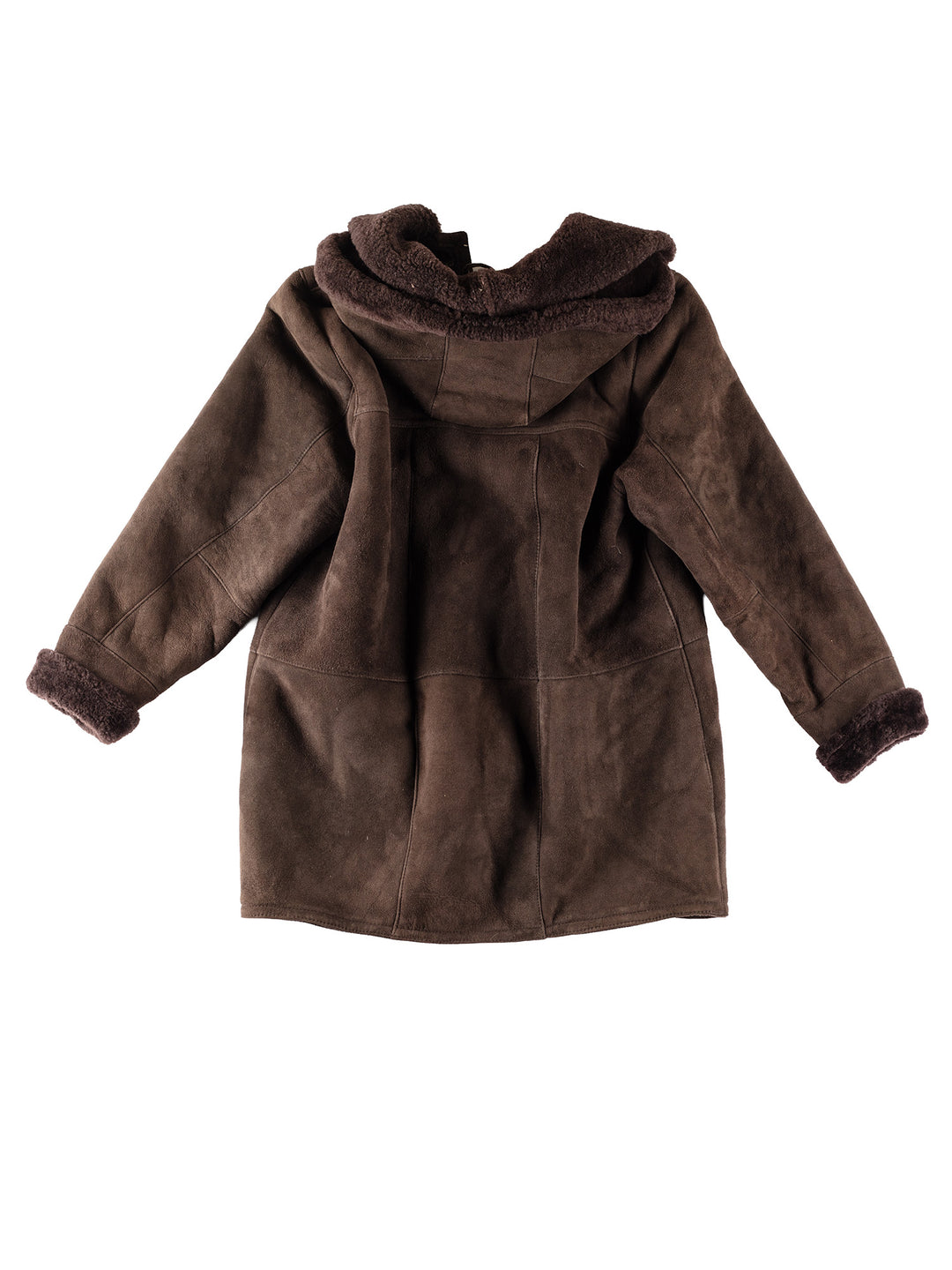 Vintage 80's Women Sheepskin Coat in BrownMN306