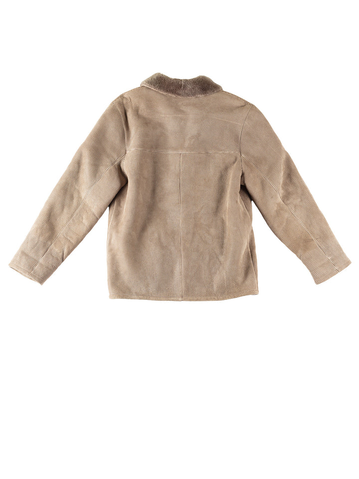 Vintage 90's Men Sheepskin Coat in BeigeVN288
