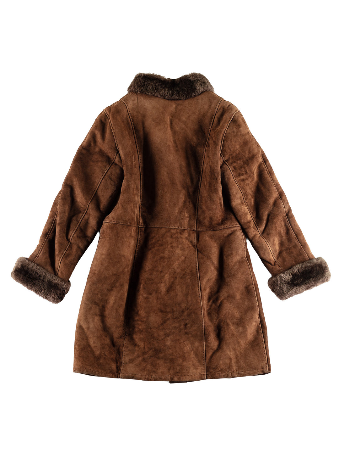 Vintage 70's Women Sheepskin Coat in BrownMN662