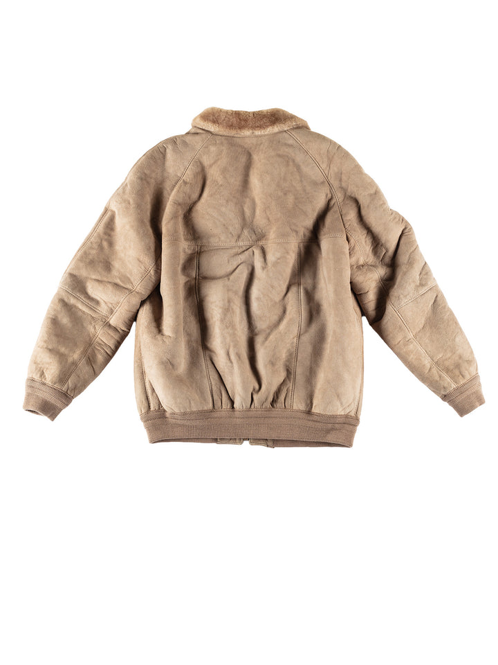 Vintage 70's Men Sheepskin Jacket in BeigeVN666