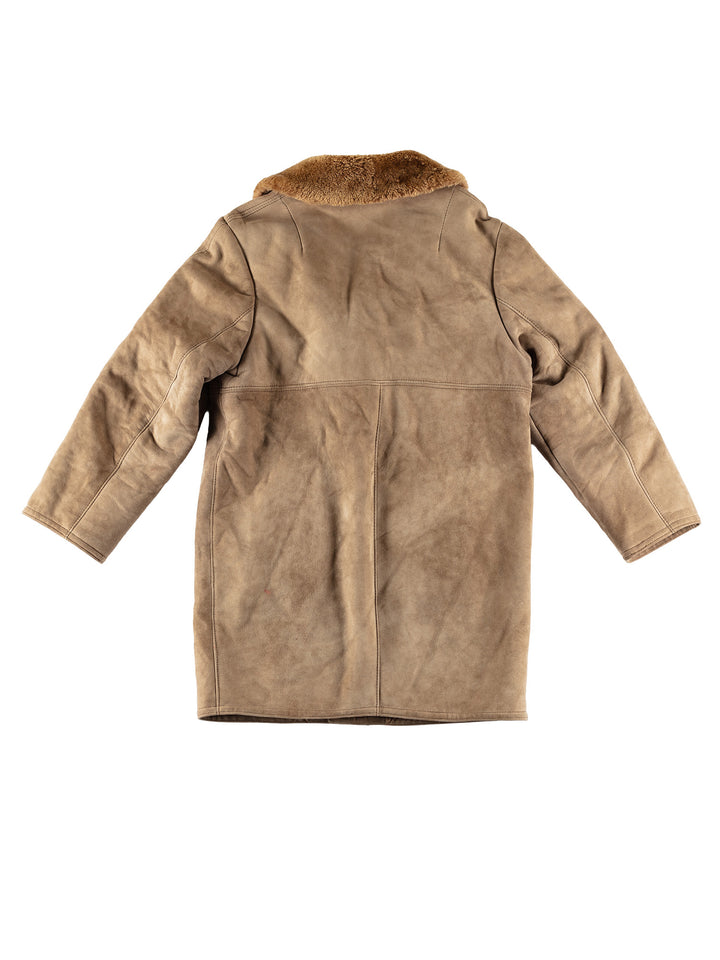 Vintage 70's Men Sheepskin Coat in BeigeVN627
